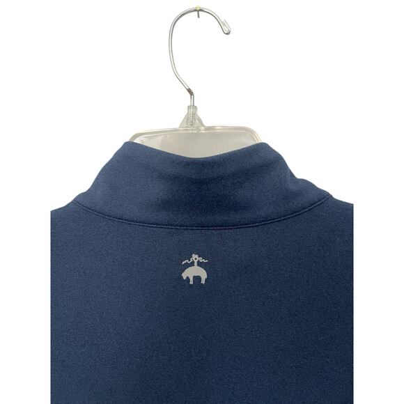Brooks Brothers Performance Pullover Long Sleeve Preppy Navy Office Mens Large - Picture 3 of 10